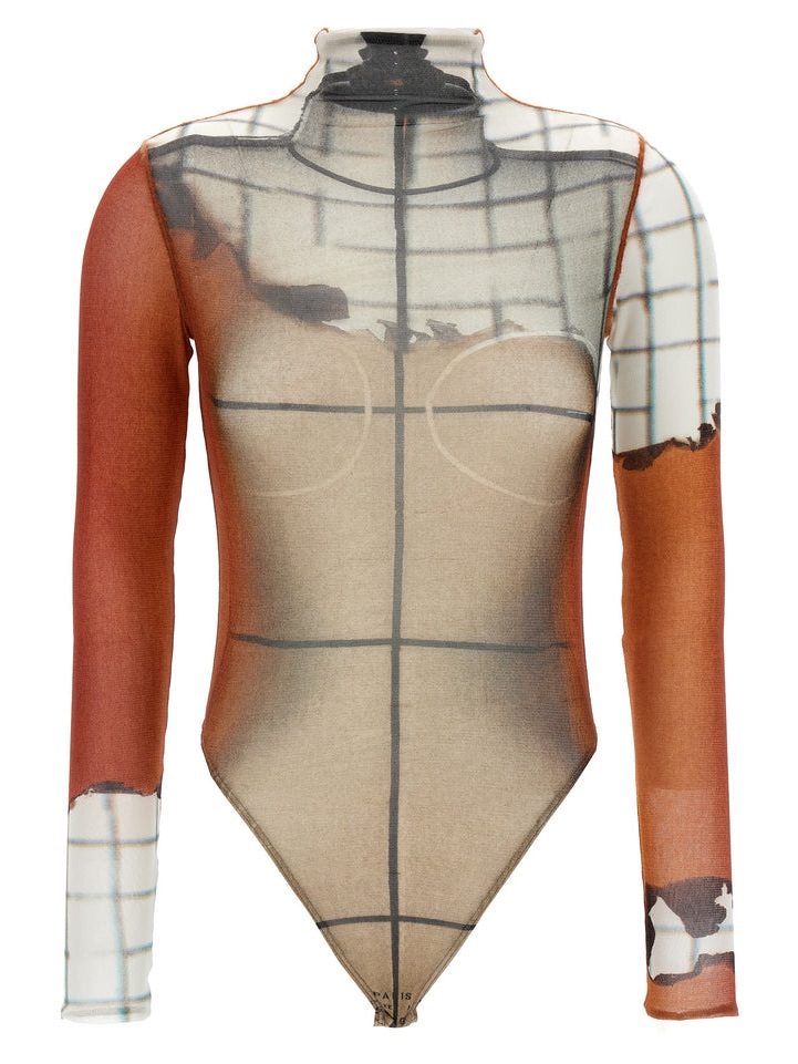 Jean Paul Gaultier 'The Fire' Bodysuit Xxs Nwt
